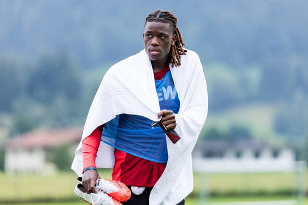 ST. JOHANN IN TIROL, AUSTRIA - JULY 26: Elias Bakatukanda (1. FC Koeln) after a training session at trainings camp in Kitzbuehel of season 2026 27 at Koasastadion on July 26, 2026 in St. Johann in Tirol, Austria. Austria Copyright: xSteffiexWunderlx