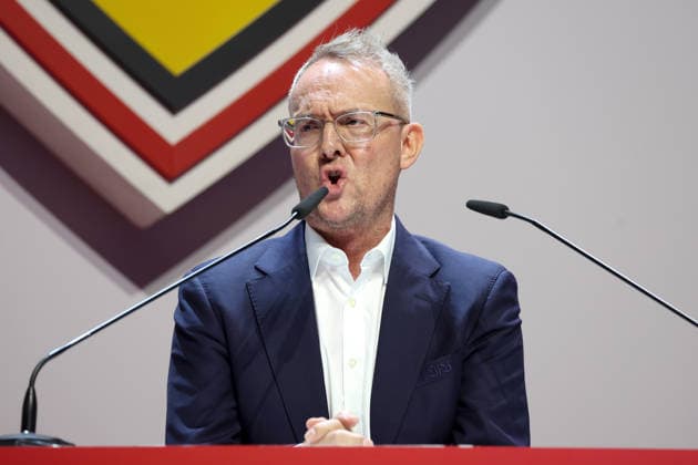 26.07.26 VfB Stuttgart MGV 2026 Deutschland, Stuttgart, 26.07.2026, Fussball, Bundesliga, Saison 2026 2027, VfB Stuttgart Mitgliederversammlung 2026: VfB Vorstand Alexander Wehrle. *** July 26, 2026 VfB Stuttgart General Members Meeting 2026 Germany, Stuttgart, July 26, 2026, Soccer, Bundesliga, 2026–2027 Season, VfB Stuttgart General Members Meeting 2026, VfB Executive Board Member Alexander Wehrle