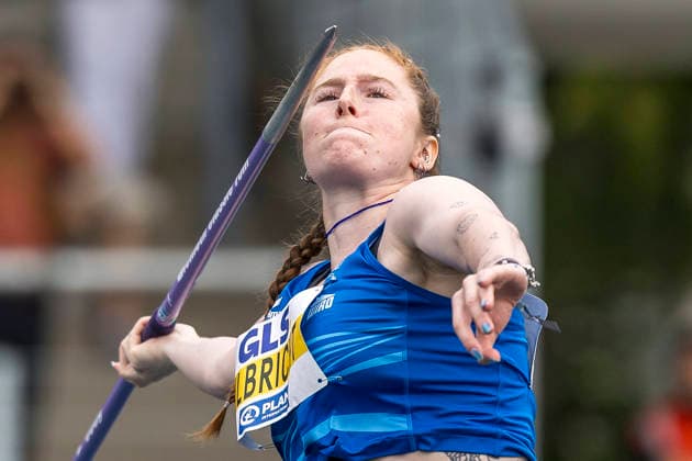 Deutsche Leichtathletik-Meisterschaften; Bochum-Wattenscheid, 26.07.2026 Julia Ulbricht (1. LAV Rostock), Speerwurf; Deutsche Leichtathletik-Meisterschaften am 26.07.2026 im Lorheide-Stadion, Bochum-Wattenscheid (Nordrhein-Westfalen). *** German Track and Field Championships, Bochum-Wattenscheid, July 26, 2026; Julia Ulbricht 1, LAV Rostock, javelin throw; German Track and Field Championships on July 26, 2026, at Lorheide Stadium, Bochum-Wattenscheid, North Rhine-Westphalia Copyright: xBEAUTIFULxSPORTS AxelxKohringx