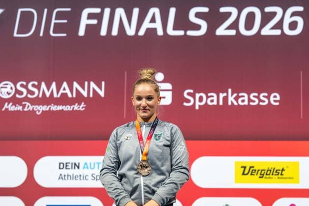 RECORD DATE NOT STATED Deutsche Meisterschaft Geräteturnen - Finals 2026, Hannover, Germany 26.07.2026 Karina Schönmaier (TuS 1861 Chemnitz-Altendorf, Bodenturnen), Deutsche Meisterschaft Geräteturnen, Finals 2926, Hannover 26.07.2026 *** 2026 German Artistic Gymnastics Championships Finals, Hanover, Germany, July 26, 2026; Karina Schönmaier, TuS 1861 Chemnitz Altendorf, Floor Exercise, German Artistic Gymnastics Championships, Finals 2926, Hanover, July 26, 2026 Copyright: xBEAUTIFULxSPORTS PeterxWeberx