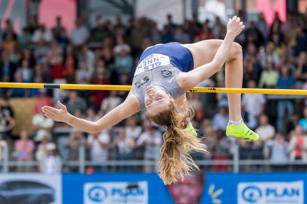 Deutsche Leichtathletik-Meisterschaften; Bochum-Wattenscheid, 26.07.2026 Imke Onnen (Cologne Athletics), Hochsprung; Deutsche Leichtathletik-Meisterschaften am 26.07.2026 im Lorheide-Stadion, Bochum-Wattenscheid (Nordrhein-Westfalen). *** German Track and Field Championships, Bochum-Wattenscheid, July 26, 2026; Imke Onnen, Cologne Athletics, High Jump; German Track and Field Championships on July 26, 2026, at Lorheide Stadium, Bochum-Wattenscheid, North Rhine-Westphalia Copyright: xBEAUTIFULxSPORTS AxelxKohringx