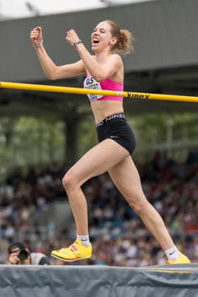 Deutsche Leichtathletik-Meisterschaften; Bochum-Wattenscheid, 26.07.2026 Dorothea Gantert (SpVg Laatzen), Hochsprung ; Deutsche Leichtathletik-Meisterschaften am 26.07.2026 im Lorheide-Stadion, Bochum-Wattenscheid (Nordrhein-Westfalen). *** German Track and Field Championships, Bochum Wattenscheid, July 26, 2026; Dorothea Gantert (SpVg Laatzen), high jump; German Track and Field Championships on July 26, 2026, at Lorheide Stadium, Bochum-Wattenscheid, North Rhine-Westphalia Copyright: xBEAUTIFULxSPORTS AxelxKohringx