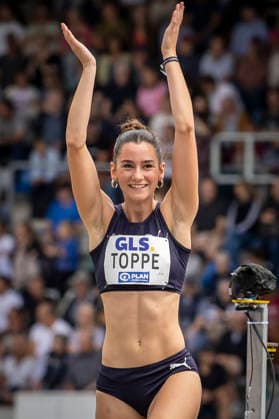 Deutsche Leichtathletik-Meisterschaften; Bochum-Wattenscheid, 26.07.2026 Florentine Toppe (Munich Athletics); Deutsche Leichtathletik-Meisterschaften am 26.07.2026 im Lorheide-Stadion, Bochum-Wattenscheid (Nordrhein-Westfalen). *** German Track and Field Championships, Bochum-Wattenscheid, July 26, 2026; Florentine Toppe, Munich Athletics; German Track and Field Championships on July 26, 2026, at Lorheide Stadium, Bochum-Wattenscheid, North Rhine-Westphalia Copyright: xBEAUTIFULxSPORTS LeahxKohringx