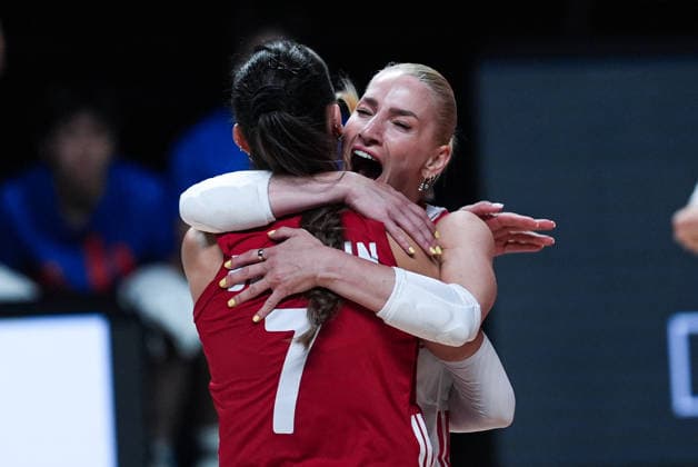 Turkiye v Brazil - 2026 FIVB Volleyball Nations League MACAO, CHINA - JULY 26: Players of Turkiye celebrate after a point during the 2026 FIVB Volleyball Nations League (VNL) women s final match between Turkiye and Brazil at the East Asian Games Dome in Macao, China, on July 26, 2026. Dilara Irem Sancar Anadolu Macao China. Editorial use only. Please get in touch for any other usage.  Copyright: x2026xAnadoluxDilaraxIremxSancarx