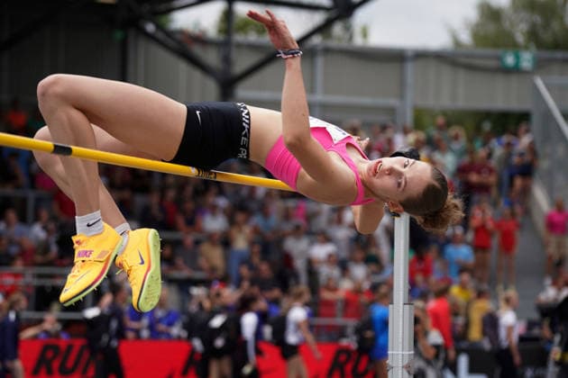 Leichtathletik, Athletics, Track and Field,, Leichtathletik DM 2026 , 25.07-26.07.2026, Lohrheidestadion Bochum-Wattenheid Hochsprung Frauen Finale Dorothea Gantert, SPVG Laatzen, Copyright Gladys Chai von der Laage *** Track and Field, Athletics, Track and Field, 2026 German Track and Field Championships, July 25–26, 2026, Lohrheidestadion, Bochum, Wattenheid, Women’s High Jump Final, Dorothea Gantert, SPVG Laatzen, Copyright Gladys Chai von der Laage