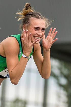 Deutsche Leichtathletik-Meisterschaften; Bochum-Wattenscheid, 26.07.2026 Joana Herrmann (SV Teuto Riesenbeck), Hochsprung ; Deutsche Leichtathletik-Meisterschaften am 26.07.2026 im Lorheide-Stadion, Bochum-Wattenscheid (Nordrhein-Westfalen). *** German Track and Field Championships, Bochum-Wattenscheid, July 26, 2026; Joana Herrmann, SV Teuto Riesenbeck, high jump; German Track and Field Championships on July 26, 2026, at Lorheide Stadium, Bochum-Wattenscheid, North Rhine-Westphalia Copyright: xBEAUTIFULxSPORTS AxelxKohringx