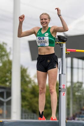 Deutsche Leichtathletik-Meisterschaften; Bochum-Wattenscheid, 26.07.2026 Johanna Göring (SV Salamander Kornwestheim), Hochsprung ; Deutsche Leichtathletik-Meisterschaften am 26.07.2026 im Lorheide-Stadion, Bochum-Wattenscheid (Nordrhein-Westfalen). *** German Track and Field Championships, Bochum Wattenscheid, July 26, 2026; Johanna Göring, SV Salamander Kornwestheim, high jump; German Track and Field Championships on July 26, 2026, at Lorheide Stadium, Bochum-Wattenscheid, North Rhine-Westphalia Copyright: xBEAUTIFULxSPORTS AxelxKohringx