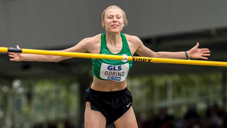 Deutsche Leichtathletik-Meisterschaften; Bochum-Wattenscheid, 26.07.2026 Johanna Göring (SV Salamander Kornwestheim), Hochsprung ; Deutsche Leichtathletik-Meisterschaften am 26.07.2026 im Lorheide-Stadion, Bochum-Wattenscheid (Nordrhein-Westfalen). *** German Track and Field Championships, Bochum Wattenscheid, July 26, 2026; Johanna Göring, SV Salamander Kornwestheim, high jump; German Track and Field Championships on July 26, 2026, at Lorheide Stadium, Bochum-Wattenscheid, North Rhine-Westphalia Copyright: xBEAUTIFULxSPORTS AxelxKohringx