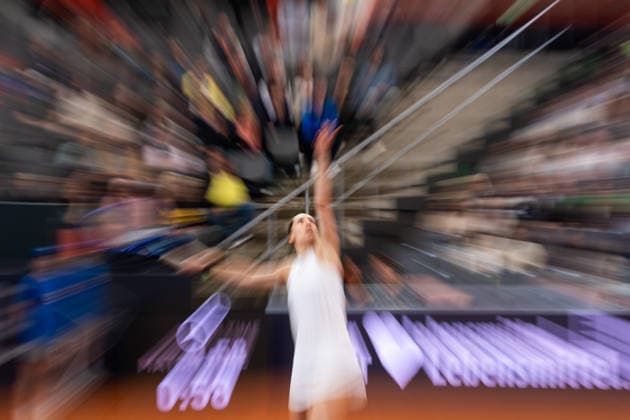 Andrea Petkovic (GER) im Bild am Ball, Aktion, GER, Martina Hingis vs Andrea Petkovic, Tennis, MSC Hamburg Ladies Open WTA, Tennis Damen 250, Showmatch, 26.07.2026 GER, Martina Hingis vs Andrea Petkovic, Tennis, MSC Hamburg Ladies Open WTA 250, Showmatch, 26.07.2026 Hamburg *** Andrea Petkovic (GER) pictured at the net, in action, GER, Martina Hingis vs. Andrea Petkovic, Tennis, MSC Hamburg Ladies Open WTA 250, Exhibition Match, July 26, 2026, GER, Martina Hingis vs. Andrea Petkovic, Tennis, MSC Hamburg Ladies Open WTA 250, Exhibition Match, July 26, 2026, Hamburg Copyright: xEibner-Pressefoto MaxxVincenx EP_MVN