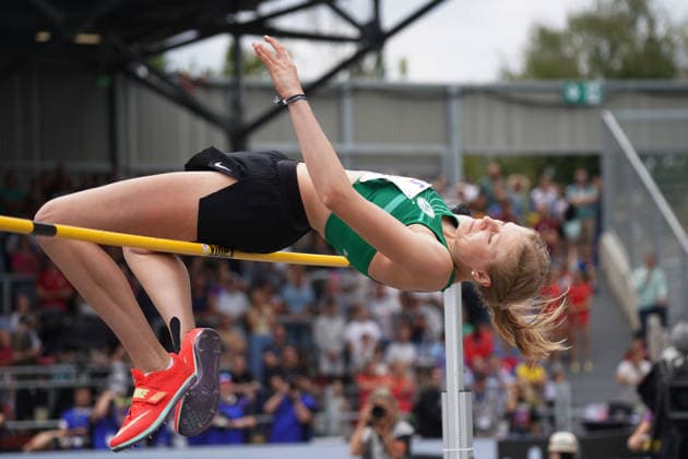 Leichtathletik, Athletics, Track and Field,, Leichtathletik DM 2026 , 25.07-26.07.2026, Lohrheidestadion Bochum-Wattenheid Hochsprung Frauen Finale , Johanna Göring, SV salamanterkornwestheim Copyright Gladys Chai von der Laage *** Track and Field, Athletics, Track and Field, 2026 German Track and Field Championships, July 25–26, 2026, Lohrheidestadion, Bochum, Wattenheid, Women’s High Jump Final, Johanna Göring, SV Salamanterkornwestheim, Copyright Gladys Chai von der Laage