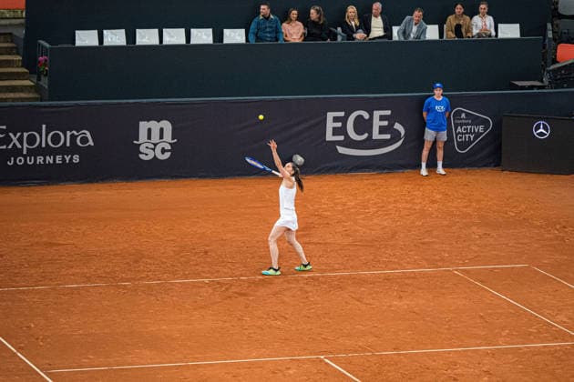 Tennis I Damen I Saison 2026 I MSC Hamburg Ladies Open WTA250 I 26.07.2026 Aufschlag, Serve, Angabe Anna Petkovic (DEU) *** Tennis I Women I 2026 Season I MSC Hamburg Ladies Open WTA250 I July 26, 2026 Serve Anna Petkovic GER Copyright: xLobeca Björn-OlexKehmx