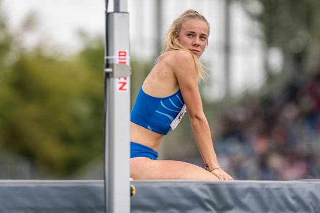 Deutsche Leichtathletik-Meisterschaften; Bochum-Wattenscheid, 26.07.2026 Alina Etzel (WGL Schwäbisch Hall), Hochsprung ; Deutsche Leichtathletik-Meisterschaften am 26.07.2026 im Lorheide-Stadion, Bochum-Wattenscheid (Nordrhein-Westfalen). *** German Track and Field Championships, Bochum Wattenscheid, July 26, 2026; Alina Etzel, WGL Schwäbisch Hall, high jump; German Track and Field Championships on July 26, 2026, at Lorheide Stadium, Bochum-Wattenscheid, North Rhine-Westphalia Copyright: xBEAUTIFULxSPORTS AxelxKohringx