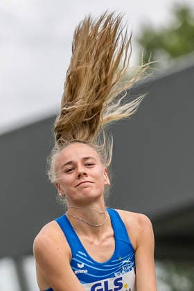 Deutsche Leichtathletik-Meisterschaften; Bochum-Wattenscheid, 26.07.2026 Alina Etzel (WGL Schwäbisch Hall), Hochsprung ; Deutsche Leichtathletik-Meisterschaften am 26.07.2026 im Lorheide-Stadion, Bochum-Wattenscheid (Nordrhein-Westfalen). *** German Track and Field Championships, Bochum Wattenscheid, July 26, 2026; Alina Etzel, WGL Schwäbisch Hall, high jump; German Track and Field Championships on July 26, 2026, at Lorheide Stadium, Bochum-Wattenscheid, North Rhine-Westphalia Copyright: xBEAUTIFULxSPORTS AxelxKohringx