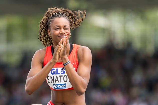 Deutsche Leichtathletik-Meisterschaften; Bochum-Wattenscheid, 26.07.2026 Blessing Enatoh (LG Nord Berlin), Hochsprung ; Deutsche Leichtathletik-Meisterschaften am 26.07.2026 im Lorheide-Stadion, Bochum-Wattenscheid (Nordrhein-Westfalen). *** German Track and Field Championships, Bochum-Wattenscheid, July 26, 2026; Blessing Enatoh, LG Nord Berlin, high jump; German Track and Field Championships on July 26, 2026, at Lorheide Stadium, Bochum-Wattenscheid, North Rhine-Westphalia Copyright: xBEAUTIFULxSPORTS AxelxKohringx