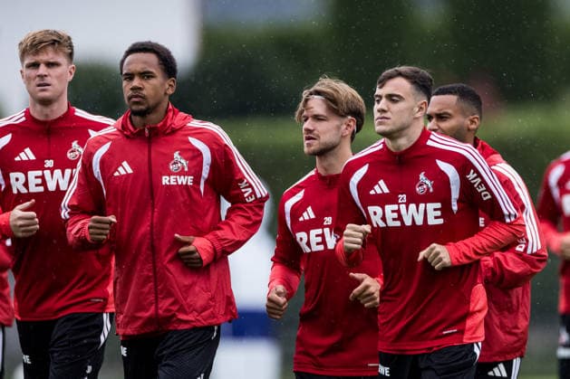 ST. JOHANN IN TIROL, AUSTRIA - JULY 26: Paul Okon-Engstler (1. FC Koeln, 23) running laps during a training session at trainings camp in Kitzbuehel of season 2026 27 at Koasastadion on July 26, 2026 in St. Johann in Tirol, Austria. Austria Copyright: xSteffiexWunderlx