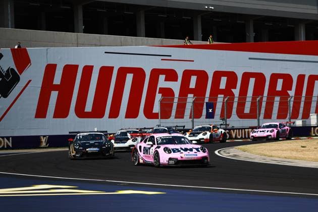 2 Marcus Amand (FIN, BWT Lechner Racing), 11 Chester Kieffer (LUX, Schumacher CLRT), Porsche Mobil 1 Supercup at Hungaroring on July 26, 2026 in Budapest, Hungary. (Photo by HOCH ZWEI) Budapest Hungary *** 2 Marcus Amand (FIN), BWT Lechner Racing; 11 Chester Kieffer (LUX), Schumacher CLRT; Porsche Mobil 1 Supercup at the Hungaroring on July 26, 2026, in Budapest, Hungary. Photo by HOCH ZWEI, Budapest, Hungary