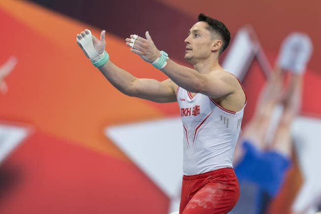 Deutsche Meisterschaften im Gerätturnen 2026, Gerätfinals Andreas Toba (Turn-Klubb zu Hannover). Deutsche Meisterschaften im Gerätturnen, Gerätfinals, am 26. Juli 2026 in der ZAG-Arena in Hannover., Hannover Niedersachsen Deutschland ZAG Arena *** 2026 German Artistic Gymnastics Championships, Apparatus Finals, Andreas Toba Turn Klubb zu Hannover German Artistic Gymnastics Championships, Apparatus Finals, on July 26, 2026, at the ZAG Arena in Hanover, Hanover, Lower Saxony, Germany ZAG Arena
