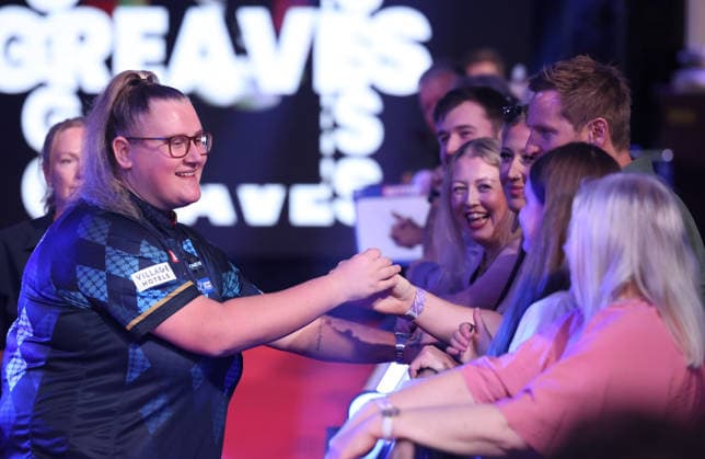 World Matchplay Darts 2026 FINAL Beau Greaves during the World Matchplay Darts Final at Winter Gardens, Blackpool, UK on 26 July 2026. Blackpool Winter Gardens UK Editorial use only , Copyright: xChrisxSargeantx PSI-24532-0011