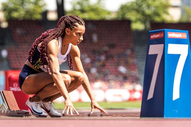 Swiss Athletics Championships, 26.07.2026 ZURICH, SWITZERLAND - JULY 26: Melanie Roland (CA Belfaux) at the start of the womens 400 m at the Swiss Athletics Championships on July 26, 2026 in Zurich, Switzerland. *** Swiss Athletics Championships, July 26, 2026, Zurich, Switzerland. Melanie Roland (CA Belfaux) at the start of the women s 400-meter race at the Swiss Athletics Championships on July 26, 2026, in Zurich, Switzerland Copyright: xBEAUTIFULxSPORTS UlfxSchillerx