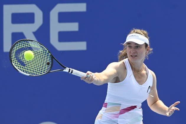 Daria Snigur of Ukraine (pictured) in action during the match against Lilli Tagger of Austria within the women s WTA, Tennis Damen 250 Livesport Prague Open 2026 tennis tournament in Prague, Czech Republic, on July 26, 2026. (CTKxPhoto MichalxKrumphanzl) CTKPhotoP2026072603050  CTKPhotoP2026072603050