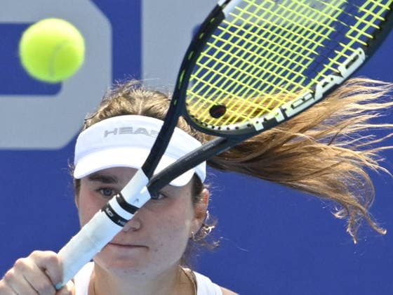 Daria Snigur of Ukraine (pictured) in action during the match against Lilli Tagger of Austria within the women s WTA, Tennis Damen 250 Livesport Prague Open 2026 tennis tournament in Prague, Czech Republic, on July 26, 2026. (CTKxPhoto MichalxKrumphanzl) CTKPhotoP2026072603086  CTKPhotoP2026072603086