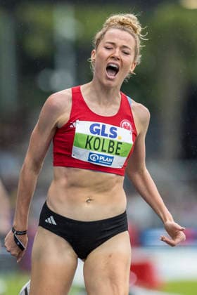 Deutsche Leichtathletik-Meisterschaften; Bochum-Wattenscheid, 26.07.2026 Smilla Kolbe (Eintracht Frankfurt e.V.) gewinnt die 800m und ist Deutsche Meisterin; Deutsche Leichtathletik-Meisterschaften am 26.07.2026 im Lorheide-Stadion, Bochum-Wattenscheid (Nordrhein-Westfalen). *** German Track and Field Championships, Bochum Wattenscheid, July 26, 2026: Smilla Kolbe of Eintracht Frankfurt e.V. wins the 800m and is crowned German champion at the German Track and Field Championships on July 26, 2026, at Lorheide Stadium, Bochum-Wattenscheid, North Rhine-Westphalia Copyright: xBEAUTIFULxSPORTS AxelxKohringx