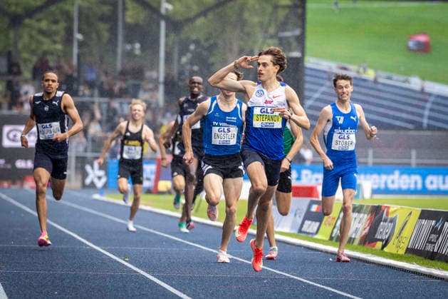 Deutsche Leichtathletik-Meisterschaften; Bochum-Wattenscheid, 26.07.2026 Deutscher Meister über 800m: Alexander Stepanov (VfL Sindelfingen); Deutsche Leichtathletik-Meisterschaften am 26.07.2026 im Lorheide-Stadion, Bochum-Wattenscheid (Nordrhein-Westfalen). *** German Track and Field Championships, Bochum Wattenscheid, July 26, 2026; German 800-meter Champion: Alexander Stepanov, VfL Sindelfingen; German Track and Field Championships on July 26, 2026, at Lorheide Stadium, Bochum-Wattenscheid, North Rhine-Westphalia Copyright: xBEAUTIFULxSPORTS LeahxKohringx