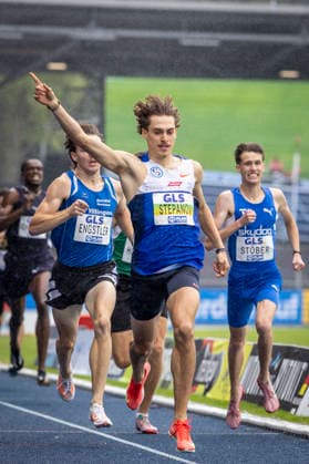 Deutsche Leichtathletik-Meisterschaften; Bochum-Wattenscheid, 26.07.2026 Deutscher Meister über 800m: Alexander Stepanov (VfL Sindelfingen); Deutsche Leichtathletik-Meisterschaften am 26.07.2026 im Lorheide-Stadion, Bochum-Wattenscheid (Nordrhein-Westfalen). *** German Track and Field Championships, Bochum Wattenscheid, July 26, 2026; German 800-meter Champion: Alexander Stepanov, VfL Sindelfingen; German Track and Field Championships on July 26, 2026, at Lorheide Stadium, Bochum-Wattenscheid, North Rhine-Westphalia Copyright: xBEAUTIFULxSPORTS LeahxKohringx