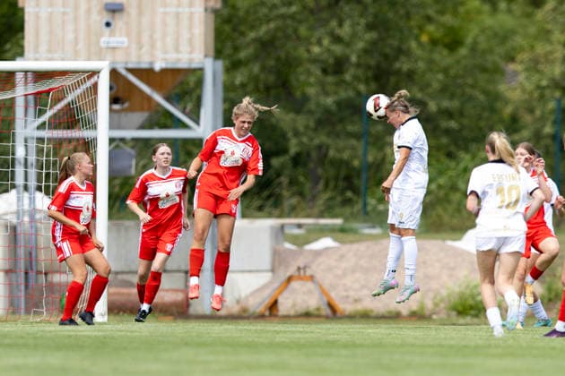 Freundschaftsspiel: 1. FFV Erfurt vs. Hallescher FC; Erfurt; 26.07.2026 4:0 durch Angelina Lübcke ( 9; 1. FFV Erfurt) Freundschaftsspiel: 1. FFV Erfurt vs. Hallescher FC; Sportforum Johannesplatz Erfurt; 26.07.2026 *** Friendly Match 1: FFV Erfurt vs. Hallescher FC Erfurt, July 26, 2026, 4–0 (goals by Angelina Lübcke, 9–1) FFV Erfurt Friendly Match 1: FFV Erfurt vs. Hallescher FC, Sportforum Johannesplatz, Erfurt, July 26, 2026 Copyright: xBEAUTIFULxSPORTS Duehringx