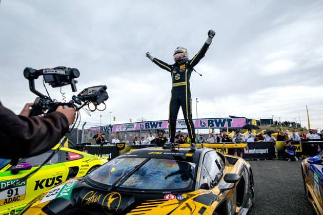 DTM, 9. + 10. Rennen Oschersleben 2026 63 Lamborghini Temerario GT3, GRT Grasser-Racing-Team: Mirko Bortolotti - picture by Gruppe C Photography Oschersleben Motorsportarena Oschersleben Deutschland Copyright: xGruppexCxPhotographyx