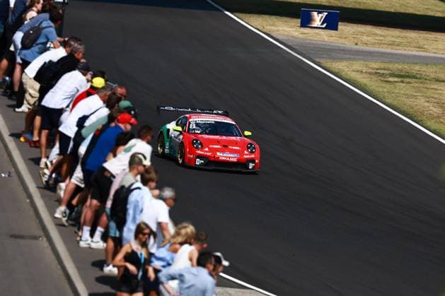 8 William Mezzetti (ITA, Dinamic Motorsport), Porsche Mobil 1 Supercup at Hungaroring on July 26, 2026 in Budapest, Hungary. (Photo by HOCH ZWEI) Budapest Hungary *** 8 William Mezzetti (ITA), Dinamic Motorsport, Porsche Mobil 1 Supercup at the Hungaroring on July 26, 2026, in Budapest, Hungary. Photo by HOCH ZWEI, Budapest, Hungary