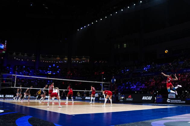 Turkiye v Brazil - 2026 FIVB Volleyball Nations League MACAO, CHINA - JULY 26: Melissa Vargas of Turkiye competes during the 2026 FIVB Volleyball Nations League (VNL) women s final match between Turkiye and Brazil at the East Asian Games Dome in Macao, China, on July 26, 2026. Dilara Irem Sancar Anadolu Macao China. Editorial use only. Please get in touch for any other usage.  Copyright: x2026xAnadoluxDilaraxIremxSancarx