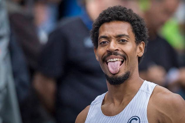 Deutsche Leichtathletik-Meisterschaften; Bochum-Wattenscheid, 26.07.2026 Emil Agyekum (SCC Berlin), 400m-Hürden-Finale; Deutsche Leichtathletik-Meisterschaften am 26.07.2026 im Lorheide-Stadion, Bochum-Wattenscheid (Nordrhein-Westfalen). *** German Track and Field Championships, Bochum Wattenscheid, July 26, 2026; Emil Agyekum, SCC Berlin, 400-meter hurdles final at the German Track and Field Championships on July 26, 2026, at Lorheide Stadium, Bochum-Wattenscheid, North Rhine-Westphalia Copyright: xBEAUTIFULxSPORTS AxelxKohringx