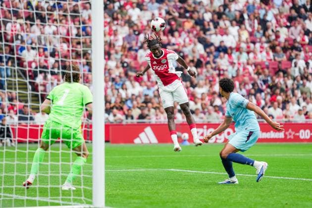 AMSTERDAM , 26-07-2026, Johan Cruijff ArenA , season 2026 2027 , Pre season footbal . Match between Ajax and Burnley FC , Picture shows AFC Ajax player Don Angelo Konadu Ajax - Burnley (friendly)  x205217442x Copyright: