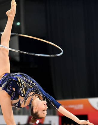 26.07.2026, xhbx, Turnen Rhythmische Sportgymnastik, Deutsche Meisterschaften 2026 v.l. Darja Varfolomeev (TSV Schmiden 1902) Übungen mit dem Reifen (DFL DFB REGULATIONS PROHIBIT ANY USE OF PHOTOGRAPHS as IMAGE SEQUENCES and or QUASI-VIDEO) Hannover *** July 26, 2026, xhbx, Gymnastics, Rhythmic Gymnastics, 2026 German Championships v l Darja Varfolomeev TSV Schmiden 1902 Hoop Routine DFL DFB REGULATIONS PROHIBIT ANY USE OF PHOTOGRAPHS as IMAGE SEQUENCES and or QUASI-VIDEO Hannover