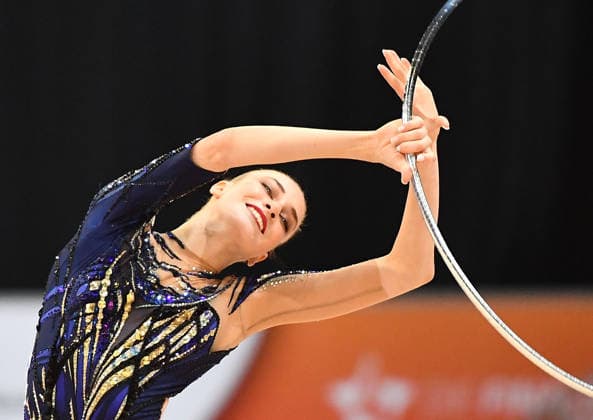 26.07.2026, xhbx, Turnen Rhythmische Sportgymnastik, Deutsche Meisterschaften 2026 v.l. Darja Varfolomeev (TSV Schmiden 1902) Übungen mit dem Reifen (DFL DFB REGULATIONS PROHIBIT ANY USE OF PHOTOGRAPHS as IMAGE SEQUENCES and or QUASI-VIDEO) Hannover *** July 26, 2026, xhbx, Gymnastics, Rhythmic Gymnastics, 2026 German Championships v l Darja Varfolomeev TSV Schmiden 1902 Hoop Routine DFL DFB REGULATIONS PROHIBIT ANY USE OF PHOTOGRAPHS as IMAGE SEQUENCES and or QUASI-VIDEO Hannover