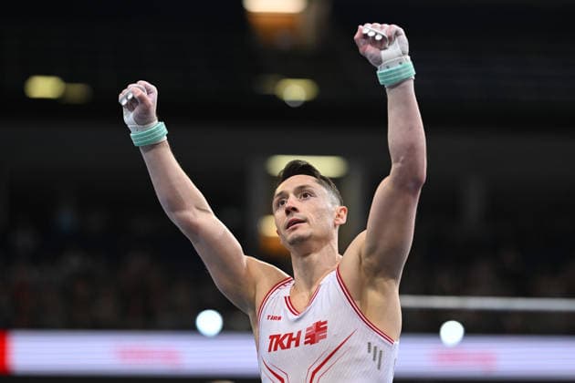 Andreas Toba (Turn-Klubb zu Hannover 1858) DIE FINALS 2026 - Deutsche Meisterschaften Geraeteturnen Geraetefinals Maenner 26.07.2026 DIE FINALS 2026 - Deutsche Meisterschaften Geraeteturnen Geraetefinals Maenner, 26.07.2026 Hannover *** Andreas Toba Gymnastics Club of Hanover 1858 THE FINALS 2026 German Artistic Gymnastics Championships Apparatus Finals Men July 26, 2026 THE FINALS 2026 German Artistic Gymnastics Championships Apparatus Finals Men, July 26, 2026, Hanover Copyright: xEibner-Pressefoto xHoepnerx EP_PHR