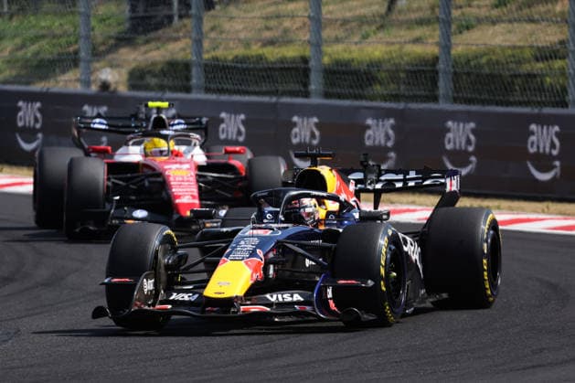 F1 Hungarian Grand Prix 2026 Max Verstappen of Red Bull Racing and Lewis Hamilton of Ferrari during the Formula 1 Hungarian Grand Prix at Hungaroring in Budapest, Hungary on July 26, 2026. Budapest Hungary  Copyright: xJakubxPorzyckix originalFilename:porzycki-f1hungar260726_npzhP.jpg