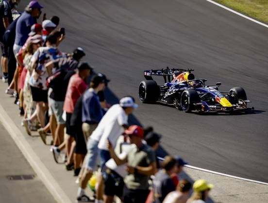 BUDAPEST - Max Verstappen (Red Bull Racing) during the race at the Hungaroring for the Hungarian Grand Prix. SANDER KONING ANP xVIxANPxSportx xxANPxIVx 564337683 originalFilename: 564337683.jpg