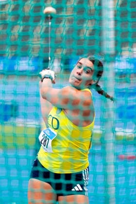 2026 Athletics Ireland National Outdoor Championships, Morton Stadium, Dublin 26 7 2026 Nicola Tuthill wins her 5th Senior title in the Women™s Hammer Throw Nicola Tuthill 26 7 2026  Copyright: xx 0U6A8148_1