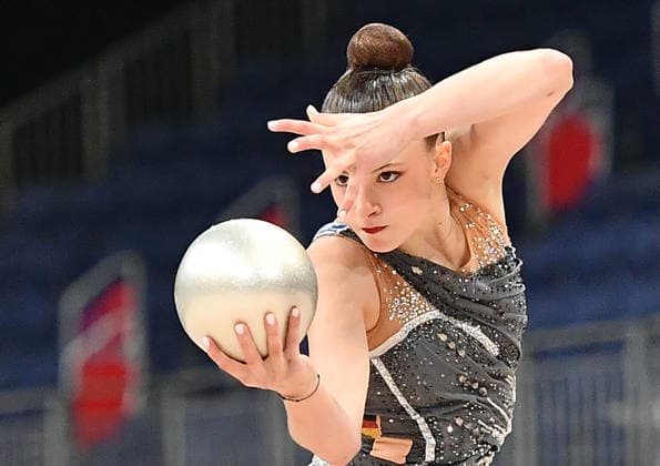 26.07.2026, xhbx, Turnen Rhythmische Sportgymnastik, Deutsche Meisterschaften 2026 v.l. Lada Pusch (TSV Schmiden) Übung mit dem Ball (DFL DFB REGULATIONS PROHIBIT ANY USE OF PHOTOGRAPHS as IMAGE SEQUENCES and or QUASI-VIDEO) Hannover *** July 26, 2026, xhbx, Rhythmic Gymnastics, 2026 German Championships v l Lada Pusch TSV Schmiden Ball Routine DFL DFB REGULATIONS PROHIBIT ANY USE OF PHOTOGRAPHS as IMAGE SEQUENCES and or QUASI-VIDEO Hannover