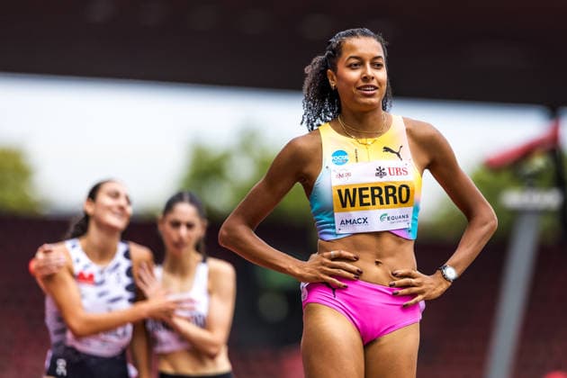 Swiss Athletics Championships, 26.07.2026 ZURICH, SWITZERLAND - JULY 26: Audrey Werro (CA Belfaux), winner of the womens 800 m at the Swiss Athletics Championships on July 26, 2026 in Zurich, Switzerland. *** Swiss Athletics Championships, July 26, 2026, Zurich, Switzerland. Audrey Werro (CA Belfaux), winner of the women s 800 m at the Swiss Athletics Championships on July 26, 2026, in Zurich, Switzerland Copyright: xBEAUTIFULxSPORTS UlfxSchillerx