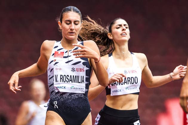 Swiss Athletics Championships, 26.07.2026 ZURICH, SWITZERLAND - JULY 26: Valentina Rosamilia (BTV Aarau Athletics) and Veronica Vancardo (CA Fribourg) finish second and third in the womens 800 m at the Swiss Athletics Championships on July 26, 2026 in Zurich, Switzerland. *** Swiss Athletics Championships, July 26, 2026, ZURICH, SWITZERLAND JULY 26 Valentina Rosamilia of BTV Aarau Athletics and Veronica Vancardo of CA Fribourg finished second and third in the women’s 800 m at the Swiss Athletics Championships on July 26, 2026, in Zurich, Switzerland Copyright: xBEAUTIFULxSPORTS UlfxSchillerx