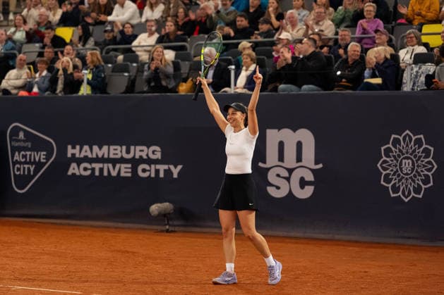 Tamara Korpatsch (GER) jubelt Jubel nach Sieg Spielende, GER, Anna Bondar vs Tamara Korpatsch, Tennis, MSC Hamburg Ladies Open WTA, Tennis Damen 250, Finale, 26.07.2026 GER, Anna Bondar vs Tamara Korpatsch, Tennis, MSC Hamburg Ladies Open WTA 250, Finale, 26.07.2026 Hamburg *** Tamara Korpatsch (GER) celebrates after winning the match, GER, Anna Bondar vs. Tamara Korpatsch, Tennis, MSC Hamburg Ladies Open WTA 250, Final, July 26, 2026, GER, Anna Bondar vs. Tamara Korpatsch, Tennis, MSC Hamburg Ladies Open WTA 250, Final, July 26, 2026, Hamburg Copyright: xEibner-Pressefoto MaxxVincenx EP_MVN