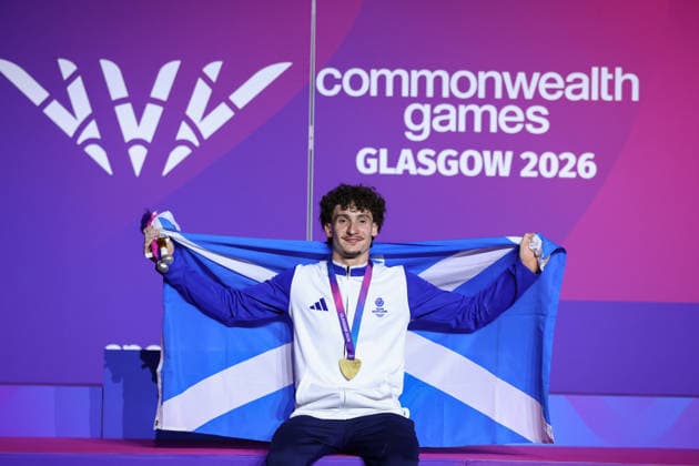 July 26, 2026, Glasgow, Scotland, Great Britain: REUBEN WARD of Scotland poses with his gold medal during the Medal Ceremony of the Artistic Gymnastics Men s All-Around of the Commonwealth Games Glasgow 2026 at the Tollcross International Swimming Centre in Glasgow, Scotland Glasgow Great Britain - ZUMAc179 20260726_zep_c179_021 Copyright: xMickaelxChavetx