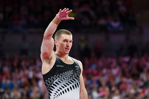 COM26 ARTISTIC GYMNASTICS, Daniel Stoddart of New Zealand competes in the Artistic Gymnastics Men™s All-Around Final during the Glasgow 2026 Commonwealth Games at the Glasgow International Arena in Glasgow, Scotland, Sunday, July 26, 2026. ( NO ARCHIVING, EDITORIAL USE ONLY Glasgow Scotland United Kingdom  Copyright: xLUKASxCOCHx 20260727182043768711