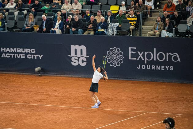 Tennis I Damen I Saison 2026 I MSC Hamburg Ladies Open WTA250 I 26.07.2026 Aufschlag, Serve, Angabe Tamara Korpatsch (DEU) im Finalspiel *** Tennis I Women I 2026 Season I MSC Hamburg Ladies Open WTA250 I July 26, 2026 Serve: Tamara Korpatsch (GER) in the final Copyright: xLobeca Björn-OlexKehmx
