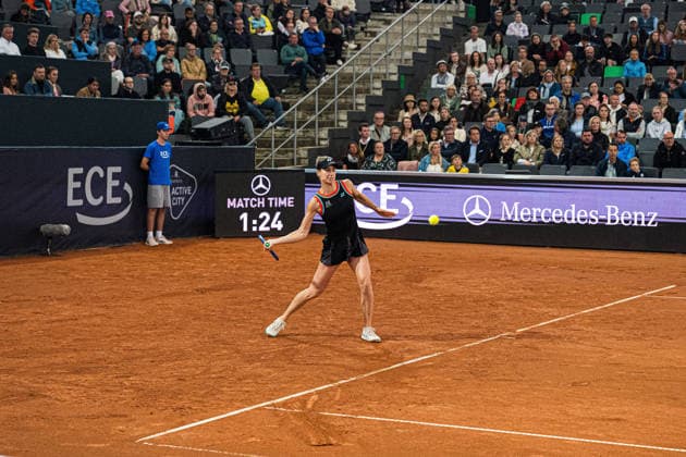 Tennis I Damen I Saison 2026 I MSC Hamburg Ladies Open WTA250 I 26.07.2026 Anna Bondar (HUN) schlägt den Ball im Finalspiel *** Tennis I Women I 2026 Season I MSC Hamburg Ladies Open WTA250 I July 26, 2026 Anna Bondar (HUN) hits the ball in the final match Copyright: xLobeca Björn-OlexKehmx