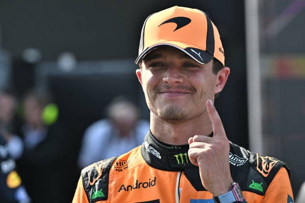 RECORD DATE NOT STATED F1 Grand Prix of Hungary MOGYOROD, HUNGARY JULY 26: Lando Norris of Great Britain celebrates after the race of the Formula 1 AWS Hungarian Grand Prix 2026 at the Hungaroring on July 26, 2026 in Mogyorod, Hungary. Budapest Hungary  Copyright: xArturxWidakx originalFilename:widak-f1grandp260726_npivi.jpg