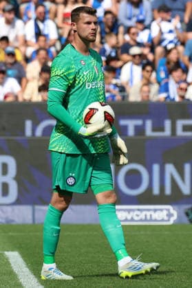 26.07.2026, xrekx, Fussball Testspiel, Karlsruher SC - Inter Mailand v.l. Josep Martinez Riera (Inter Mailand) (DFL DFB REGULATIONS PROHIBIT ANY USE OF PHOTOGRAPHS as IMAGE SEQUENCES and or QUASI-VIDEO) Karlsruhe *** July 26, 2026, xrekx, Soccer Friendly Match, Karlsruher SC vs. Inter Milan, featuring Josep Martinez Riera, Inter Milan. DFL and DFB regulations prohibit any use of photographs as image sequences and or quasi-video. Karlsruhe